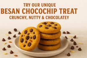 Try Our Unique Besan Chocochip Treat – Crunchy, Nutty & Chocolatey 2 Besan-Chocochip