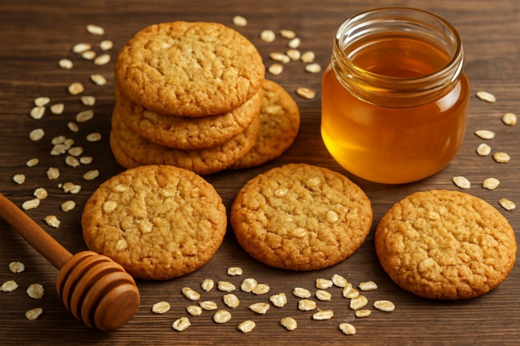 Buy Natural Honey Oats Cookies – Fresh Nutritious & Tasty 1 Honey Oats Cookies 1 1